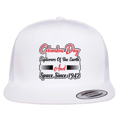 Columbus Day Explorers Celebration Graphic Flat Bill Trucker Hat