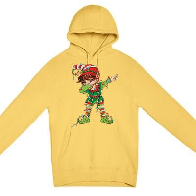 Christmas Dabbing Elf Squad Xmas Family Gift Premium Pullover Hoodie