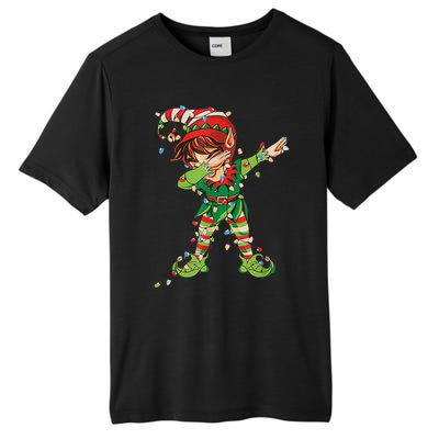 Christmas Dabbing Elf Squad Xmas Family Gift Tall Fusion ChromaSoft Performance T-Shirt