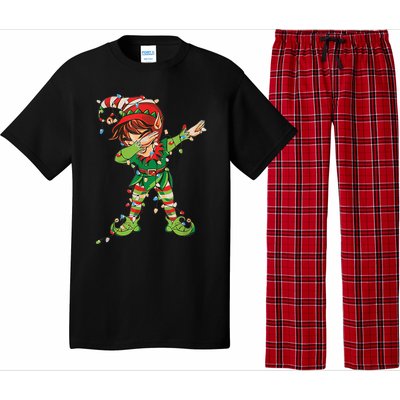 Christmas Dabbing Elf Squad Xmas Family Gift Pajama Set