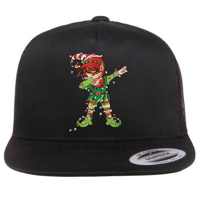 Christmas Dabbing Elf Squad Xmas Family Gift Flatbill Hat