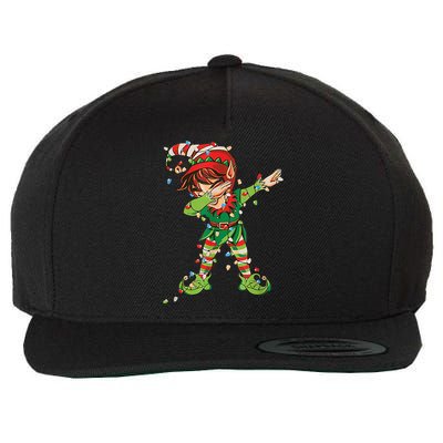 Christmas Dabbing Elf Squad Xmas Family Gift Wool Snapback Cap