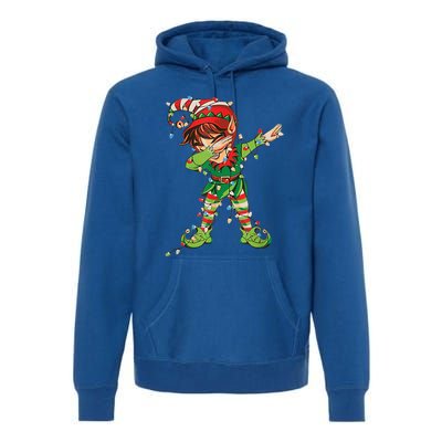 Christmas Dabbing Elf Squad Xmas Family Gift Premium Hoodie