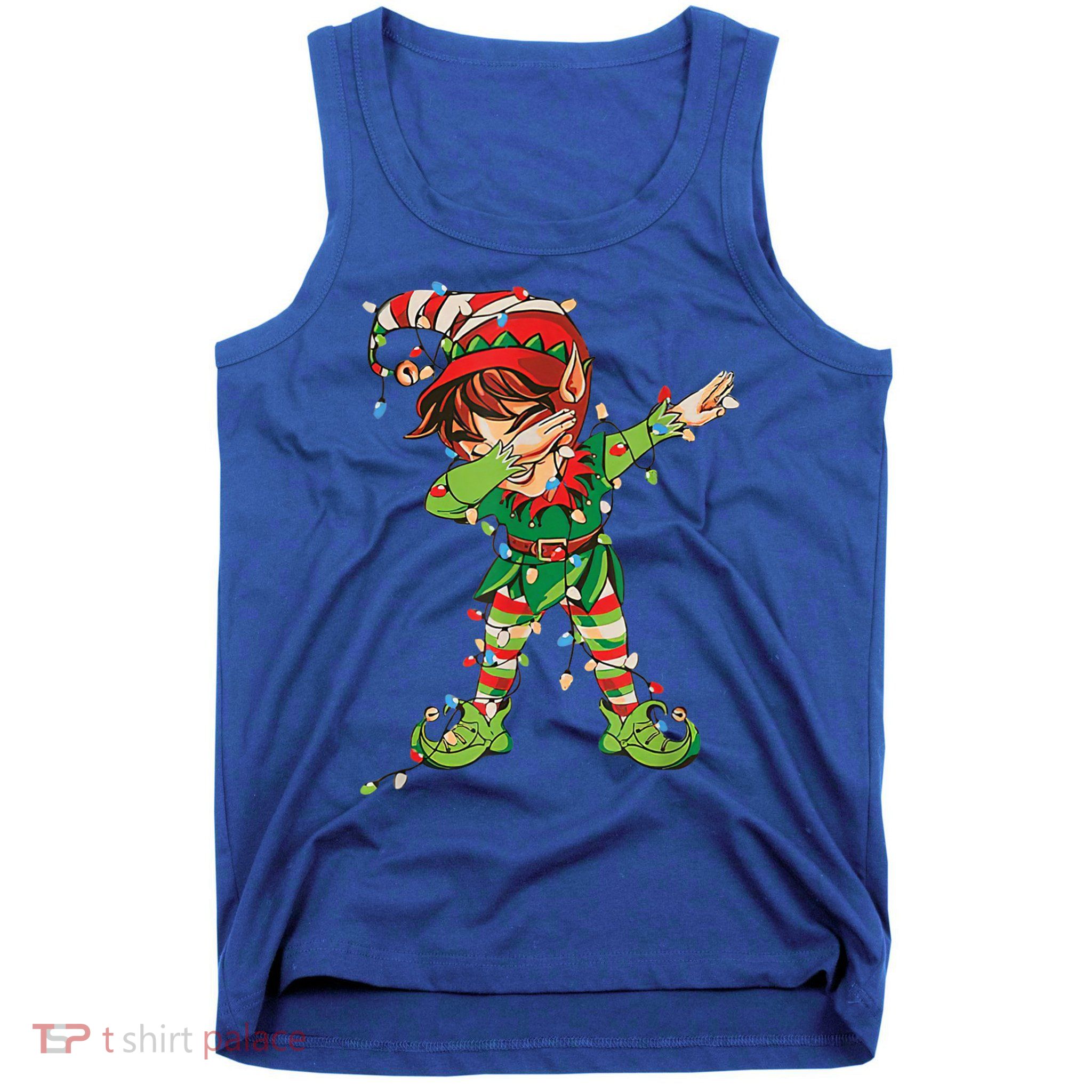 Christmas Dabbing Elf Squad Xmas Family Gift Tank Top