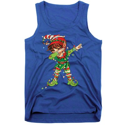 Christmas Dabbing Elf Squad Xmas Family Gift Tank Top