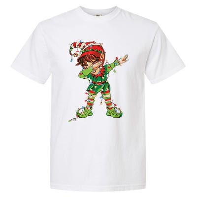 Christmas Dabbing Elf Squad Xmas Family Gift Garment-Dyed Heavyweight T-Shirt