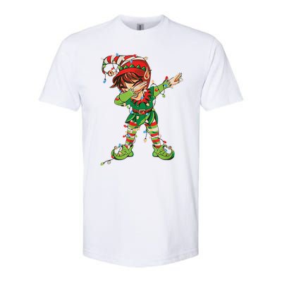 Christmas Dabbing Elf Squad Xmas Family Gift Softstyle® CVC T-Shirt