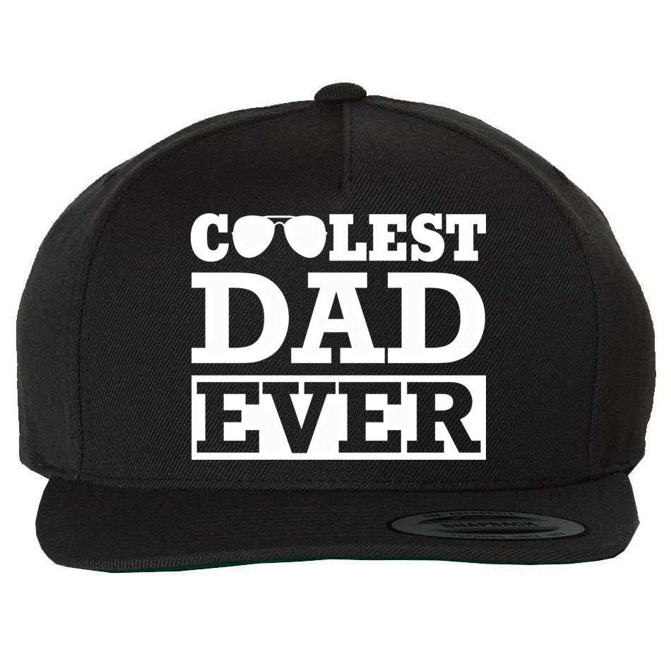 Coolest Dad Ever Coolest Dad Around Worlds Coolest Dad Meaningful Gift Wool Snapback Cap