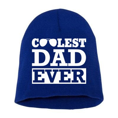 Coolest Dad Ever Coolest Dad Around Worlds Coolest Dad Meaningful Gift Short Acrylic Beanie