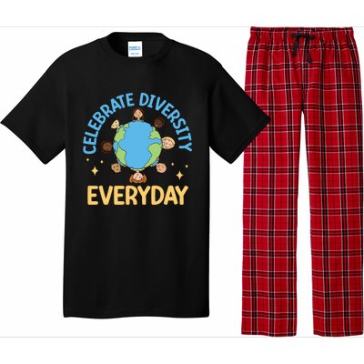 Celebrate Diversity Everyday Teachers Student International Gift Pajama Set