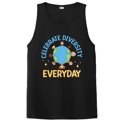 Celebrate Diversity Everyday Teachers Student International Gift PosiCharge Competitor Tank