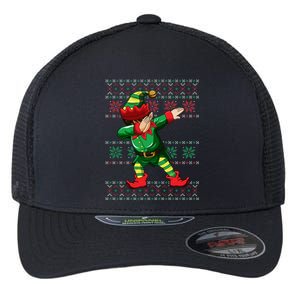 Christmas Dabbing Elf Squad Xmas Dab Gift Flexfit Unipanel Trucker Cap