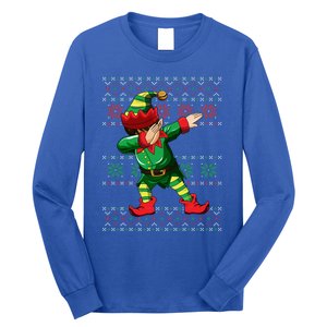 Christmas Dabbing Elf Squad Xmas Dab Gift Long Sleeve Shirt