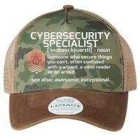 Cybersecurity Definition Engineering Gift Legacy Tie Dye Trucker Hat