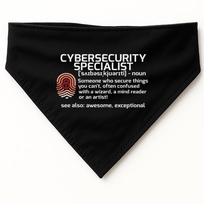 Cybersecurity Definition Engineering Gift USA-Made Doggie Bandana