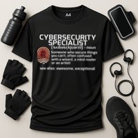 Cybersecurity Definition Engineering Gift Performance Shirt