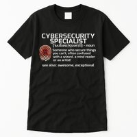 Cybersecurity Definition Engineering Gift Tall T-Shirt