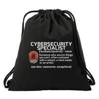 Cybersecurity Definition Engineering Gift Drawstring Bag