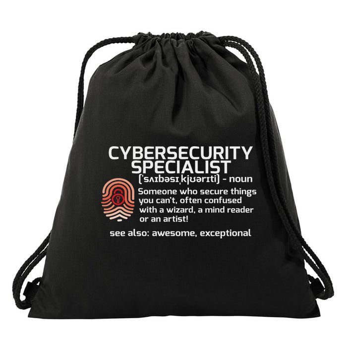 Cybersecurity Definition Engineering Gift Drawstring Bag