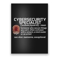 Cybersecurity Definition Engineering Gift Poster