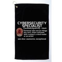 Cybersecurity Definition Engineering Gift Golf Towel