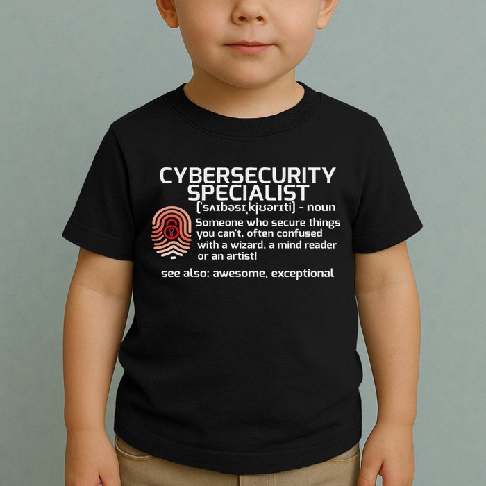 Cybersecurity Definition Engineering Gift Toddler T-Shirt