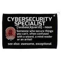 Cybersecurity Definition Engineering Gift Grommeted Golf Towel