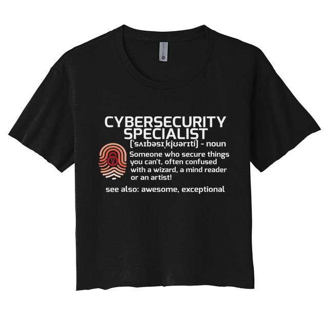 Cybersecurity Definition Engineering Gift Crop Top