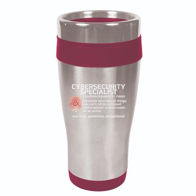 Cybersecurity Definition Engineering Gift 16oz Travel Tumbler