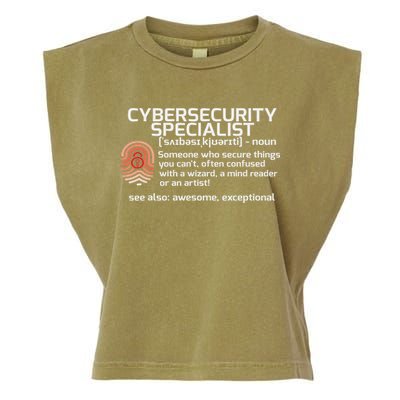 Cybersecurity Definition Engineering Gift Garment-Dyed Women's Muscle Tee