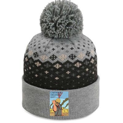 Carthago Delenda Est Funny Meme The Baniff Cuffed Pom Beanie