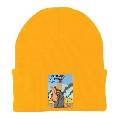 Carthago Delenda Est Funny Meme Knit Cap Winter Beanie