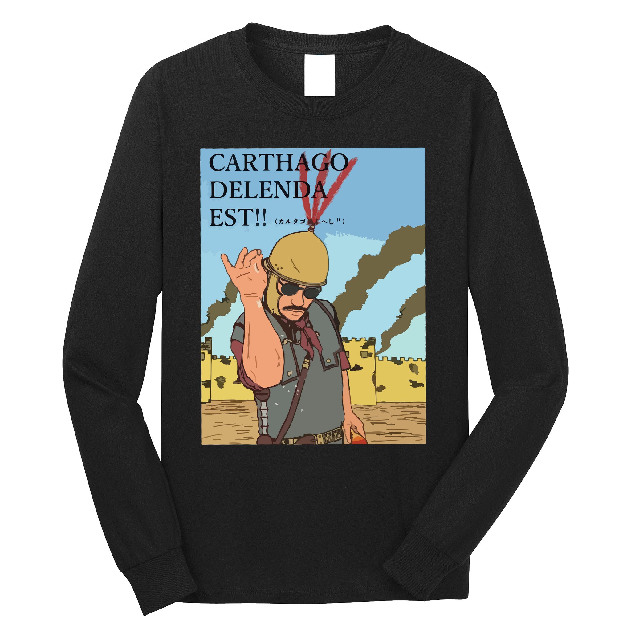 Carthago Delenda Est Funny Meme Long Sleeve Shirt