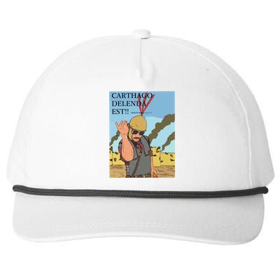 Carthago Delenda Est Funny Meme Snapback Five-Panel Rope Hat