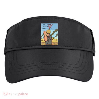 Carthago Delenda Est Funny Meme Adult Drive Performance Visor