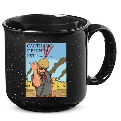 Carthago Delenda Est Funny Meme 15oz Campfire Ceramic Mug