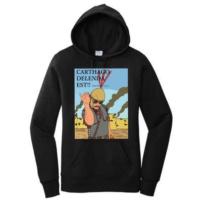 Carthago Delenda Est Funny Meme Women's Pullover Hoodie