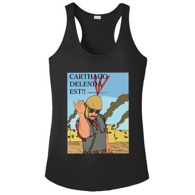 Carthago Delenda Est Funny Meme Ladies PosiCharge Competitor Racerback Tank