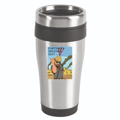 Carthago Delenda Est Funny Meme 16oz Travel Tumbler