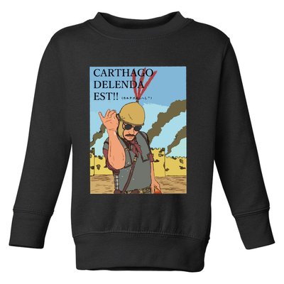 Carthago Delenda Est Funny Meme Toddler Sweatshirt