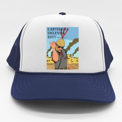 Carthago Delenda Est Funny Meme Trucker Hat