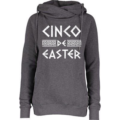 Cinco De Easter Funny Cinco De Mayo Orthodox Greek Easter Womens Funnel Neck Pullover Hood