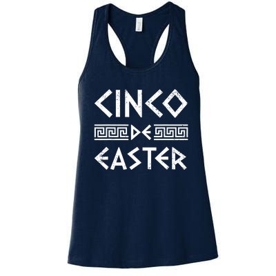 Cinco De Easter Funny Cinco De Mayo Orthodox Greek Easter Women's Racerback Tank