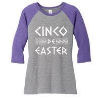 Cinco De Easter Funny Cinco De Mayo Orthodox Greek Easter Women's Tri-Blend 3/4-Sleeve Raglan Shirt