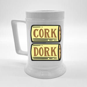 Cork Dork Funny Wine Beer Stein