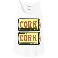 Cork Dork Funny Wine Ladies Essential Tank