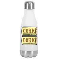 Cork Dork Funny Wine Stainless Steel Insulated Water Bottle