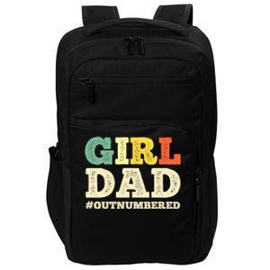 Cool  Dad For Father Super Proud Dad Outnumbered Dad Impact Tech Backpack