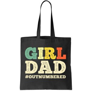 Cool  Dad For Father Super Proud Dad Outnumbered Dad Tote Bag