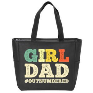 Cool  Dad For Father Super Proud Dad Outnumbered Dad Zip Tote Bag